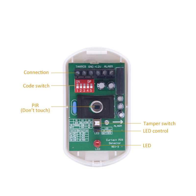 Indoor DC12V Curtain Wired Mot - Motion Sensor Pir Wired 评论和价格