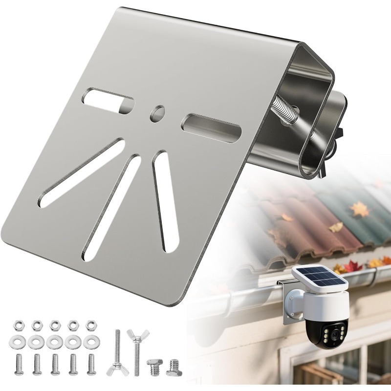No Drill Stainless Steel Gutte - Eufy Camera S340 评论和价格