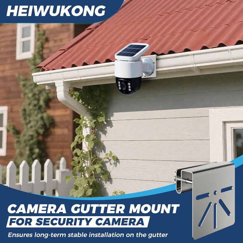 No Drill Stainless Steel Gutte - Eufy Camera S340 评论和价格